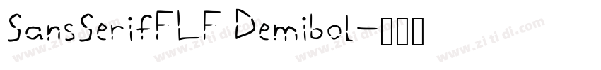SansSerifFLF Demibol字体转换